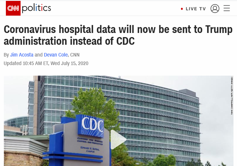 北美观察丨特朗普政府＂接管＂疫情数据,政治彻底压倒科学?