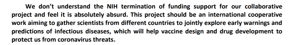 石正丽接受《科学》杂志专访：“特朗普欠我们一个道歉”