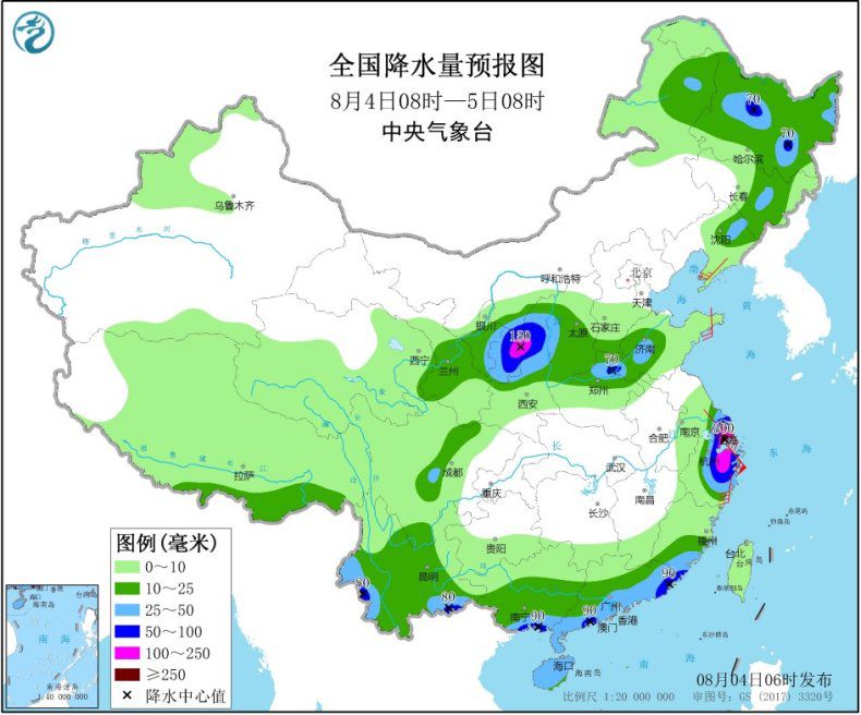 台风“黑格比”影响浙江江苏等地 华北中南部将有强降雨