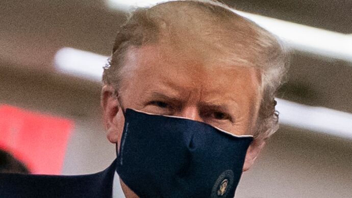 《时代》周刊新封面：新冠病毒“水淹”白宫，特朗普被包围！