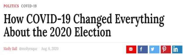 《时代》周刊新封面：新冠病毒“水淹”白宫，特朗普被包围！