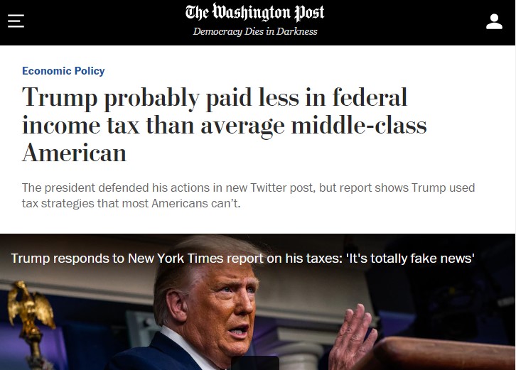 北美观察丨直击大选：特朗普被曝“避税达人”，拜登借机拉拢摇摆选民