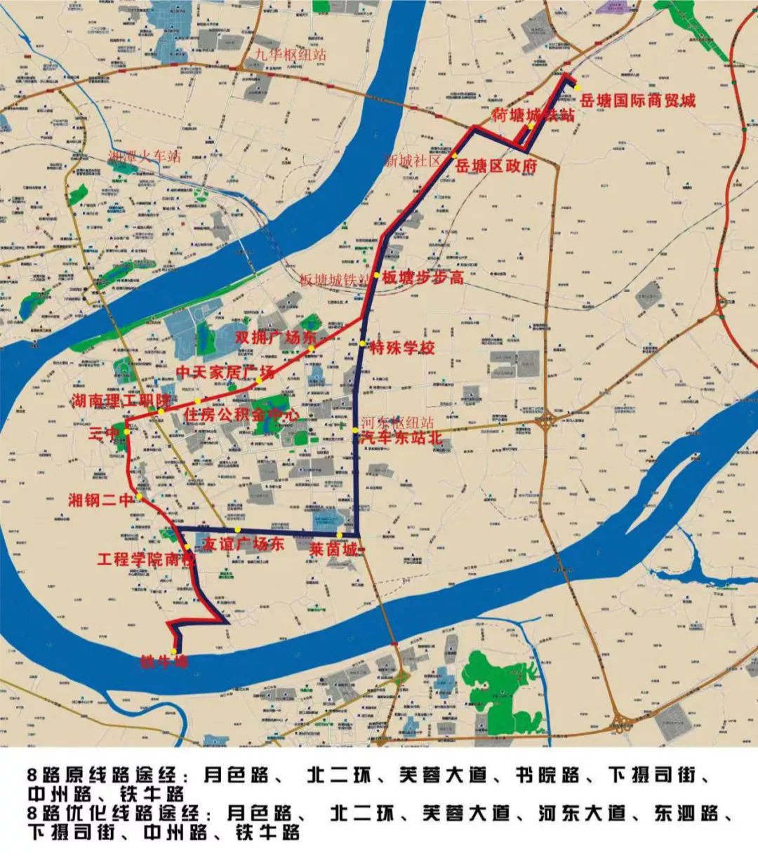 湘潭42路公交车路线图图片