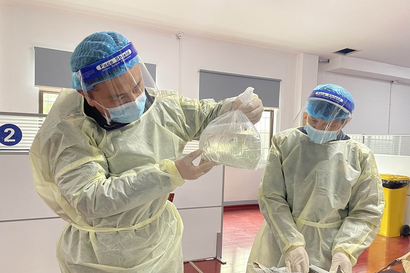 长沙海关首次从进境邮件中查获活体鱼