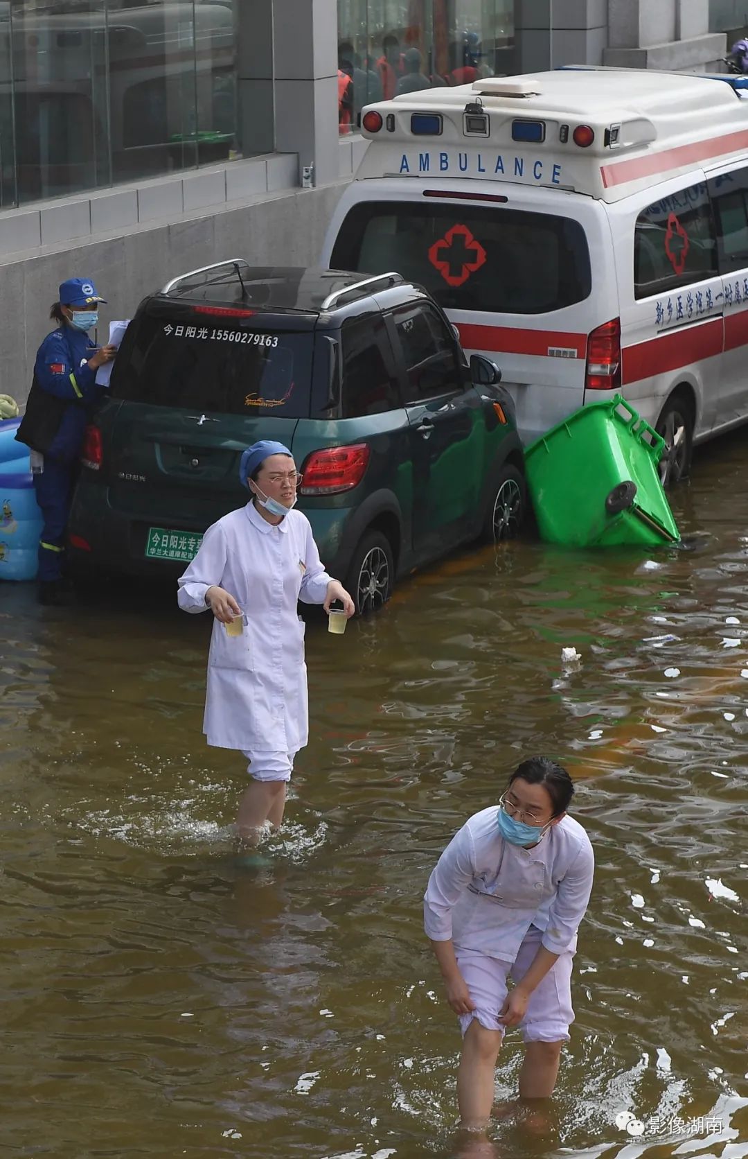 河南卫辉:洪水中的大营救!