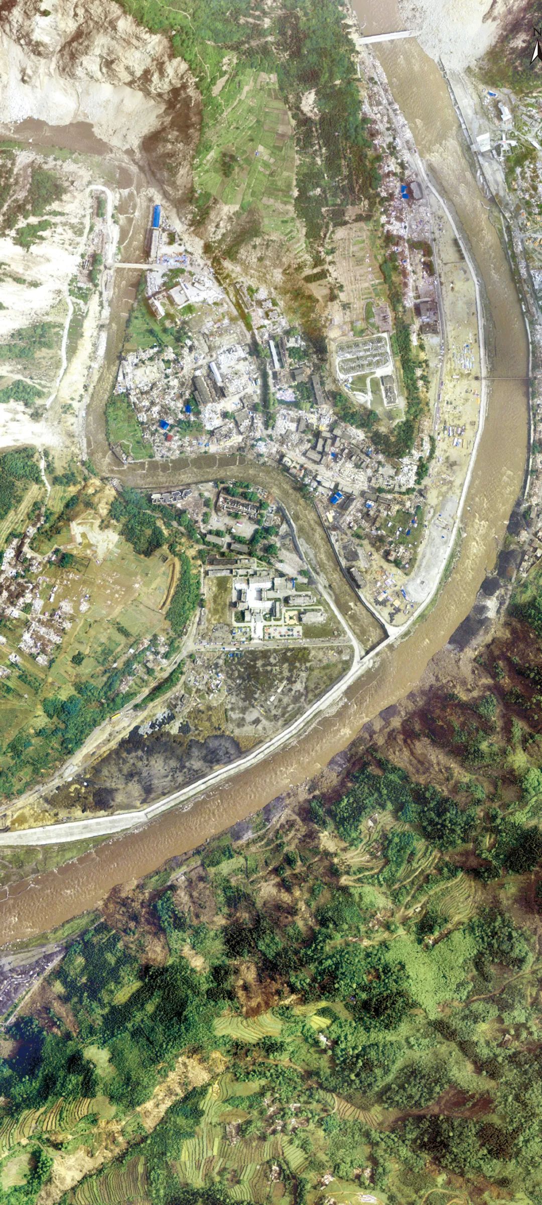 汶川地震14年后卫星见证巨变