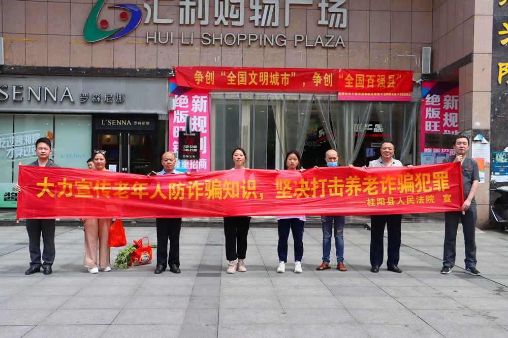 桂阳法院开展打击整治养老诈骗专项行动集中宣传活动