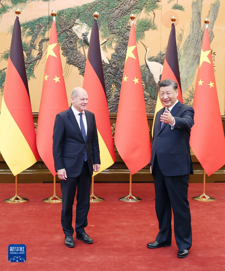 习近平会见德国总理朔尔茨 - 焦点图 - 湖南学习平台